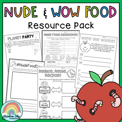 Nude Food Resource | WOW Food  [Grades 1 - 4]