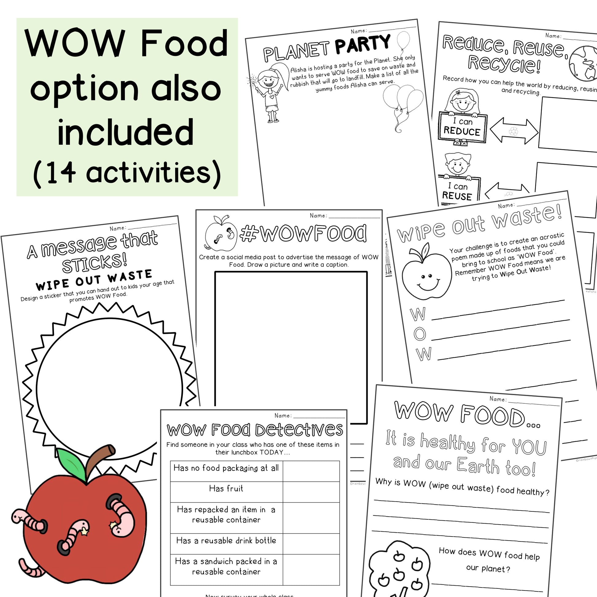 Nude Food Resource | WOW Food  [Grades 1 - 4]