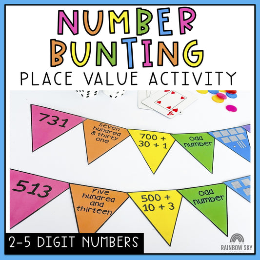 Representing Numbers | Place Value Math Centres | 2-5-digit numbers