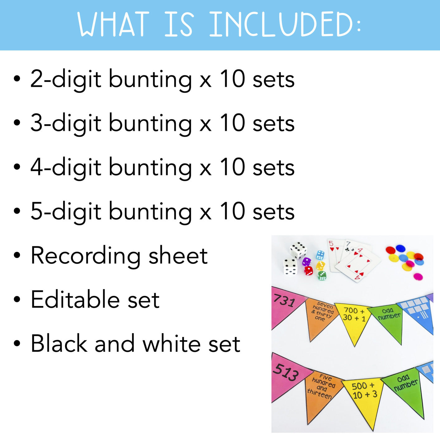 Representing Numbers | Place Value Math Centres | 2-5-digit numbers