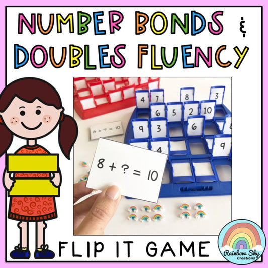 Editable Addition & Subtraction Fluency Game | Number Bonds and Doubles