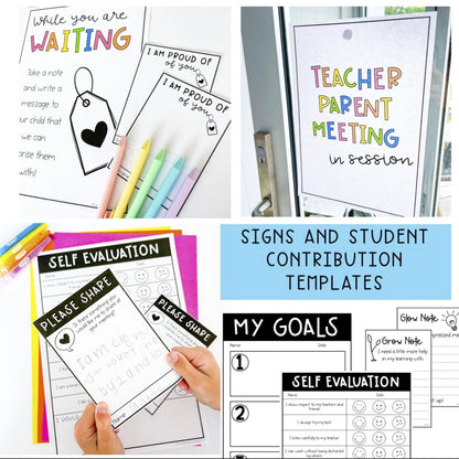 Parent Teacher Conference Templates | Parent Meeting Notes