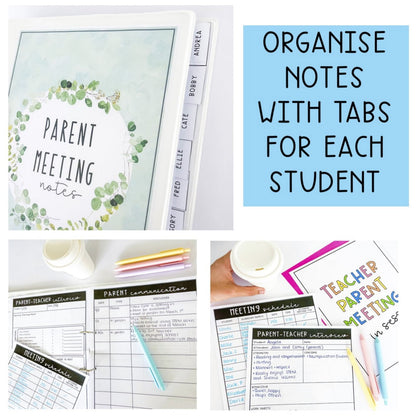 Parent Teacher Conference Templates | Parent Meeting Notes