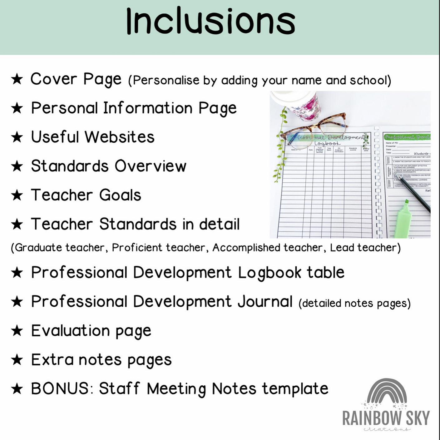 Professional Development Diary | Digital PD Diary | AITSL Aligned Australia