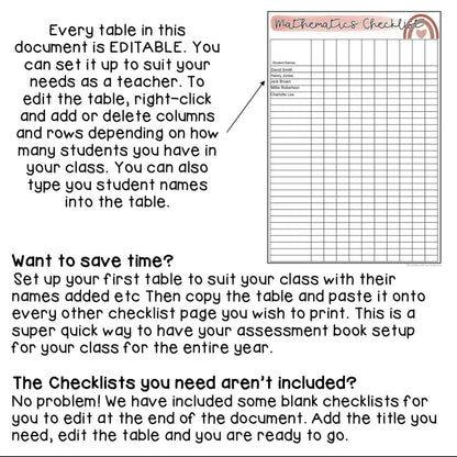 Teacher Assessment Book | Assessment Binder | Modern Rainbow