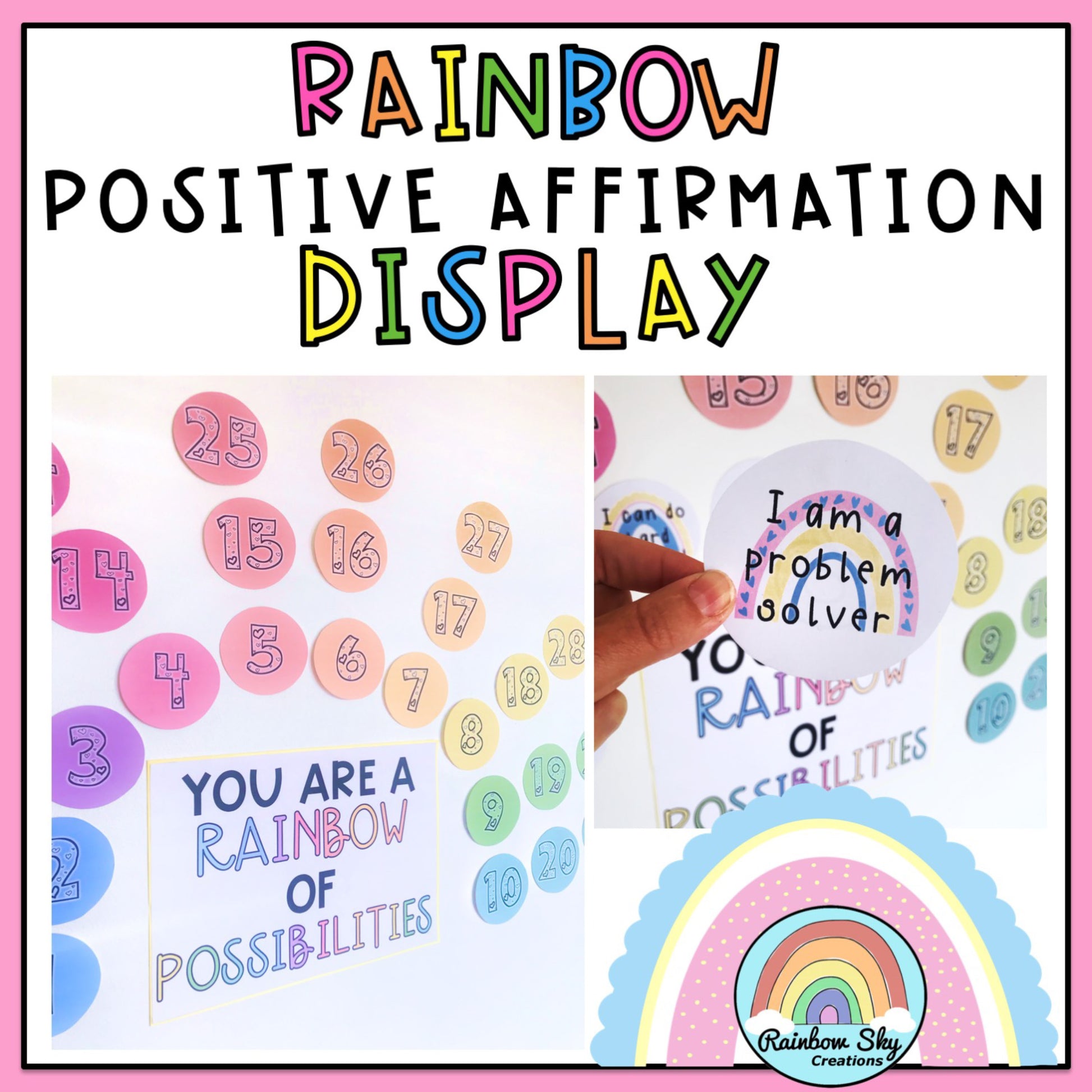 Affirmation Display | Social and Emotional Learning (SEL) | Writing Prompts