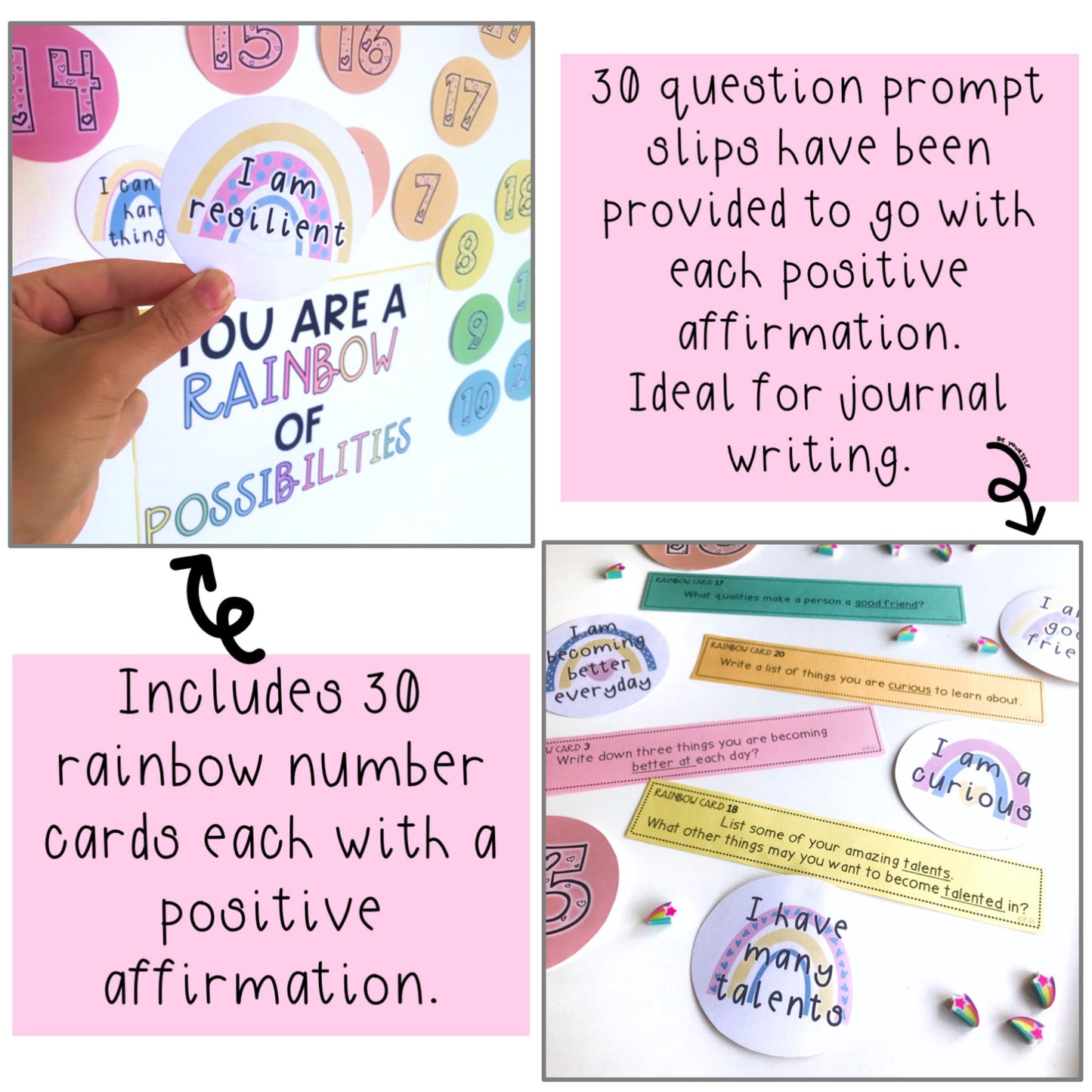 Affirmation Display | Social and Emotional Learning (SEL) | Writing Prompts