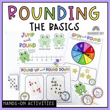 Rounding Numbers 1-9 | Learning to Round Math Centers