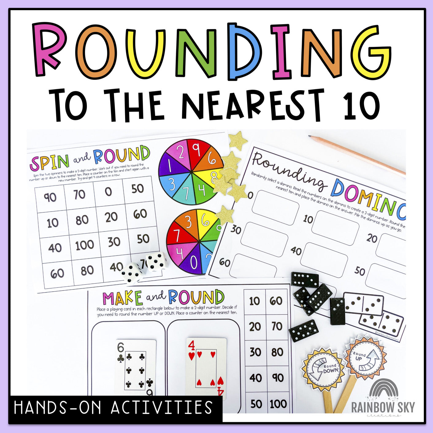 Rounding to the Nearest 10 | Rounding to 10 Math Centers