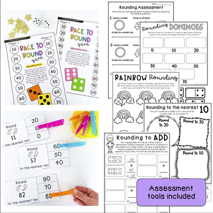 Rounding to the Nearest 10 | Rounding to 10 Math Centers