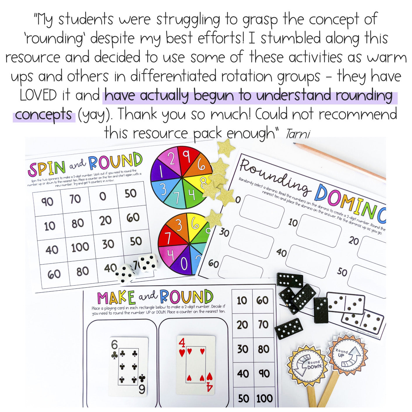 Rounding to the Nearest 10 | Rounding to 10 Math Centers