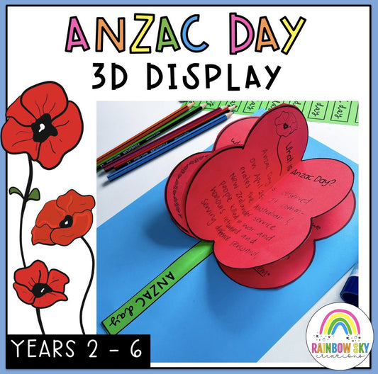 Anzac Day 3D Display | Australian Celebrations & Commemorations | Year 2 to Year 6