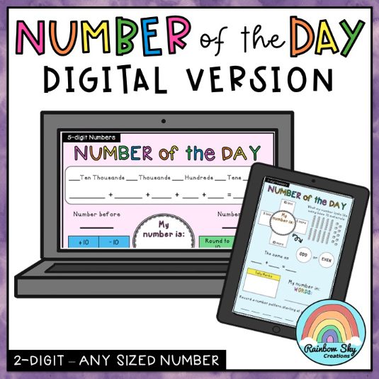 Digital Number of the Day (Google Presentation)