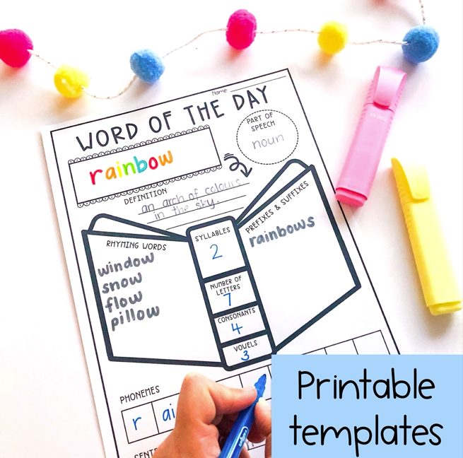 Word Of The Day BUNDLE [Digital & Printable]