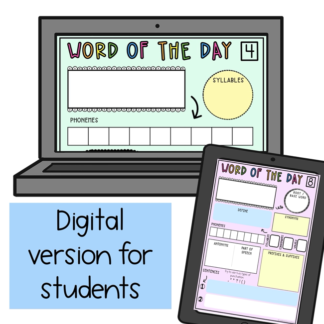 Word Of The Day BUNDLE [Digital & Printable]