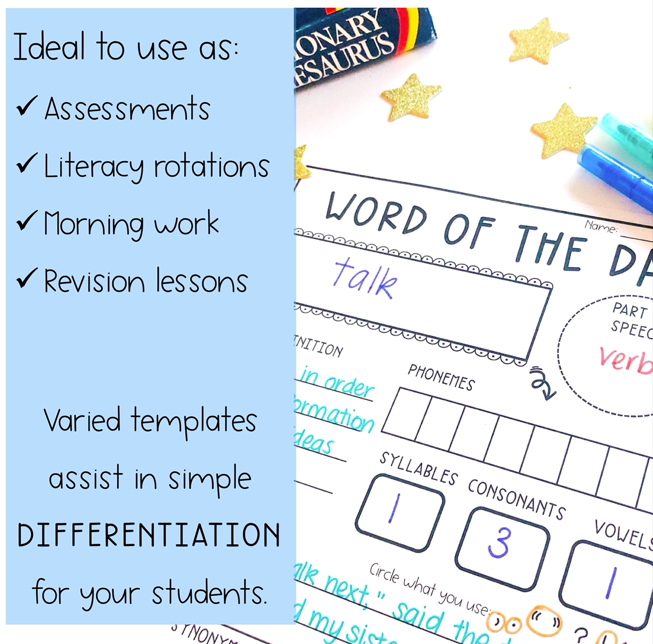 Word Of The Day BUNDLE [Digital & Printable]