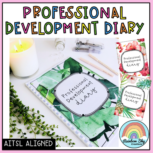 PD Diary | Professional Development Notes | AITSL Aligned Australia [Digital & Printable]