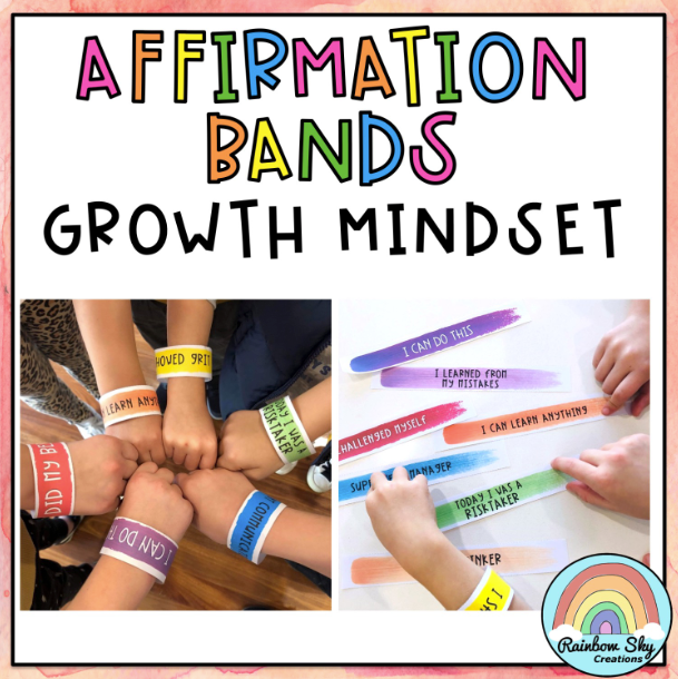 Growth Mindset Affirmation Bands [Wristbands]