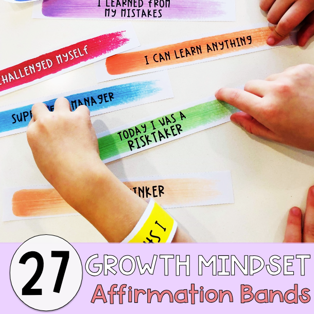 Growth Mindset Affirmation Bands [Wristbands]