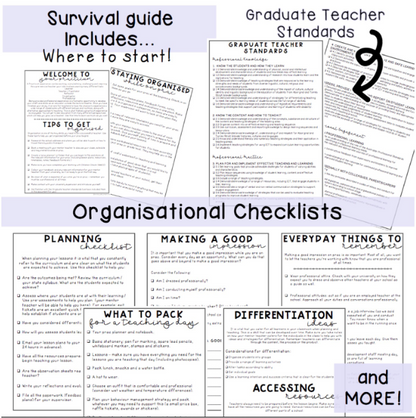 Secondary Pre-Service Teacher BUNDLE | Prac BUNDLE