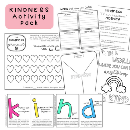 Kindness BUNDLE | Activities, Posters & Kind Campaign | Grades 2-6