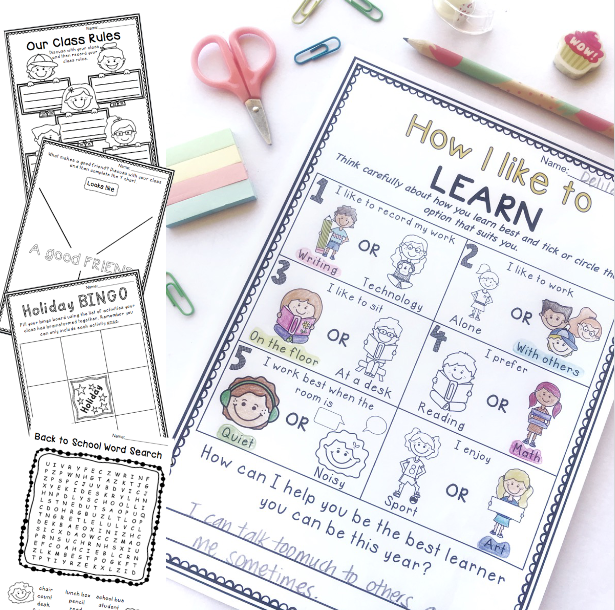 Back To School Activities BUNDLE | Grades 1-2 [Digital & Printable]