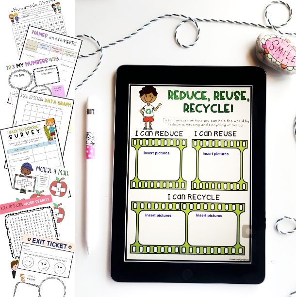 Back To School Activities BUNDLE | Grades 1-2 [Digital & Printable]