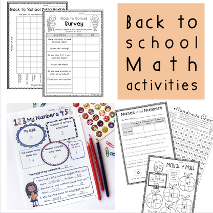 Back To School Activities BUNDLE | Grades 1-2 [Digital & Printable]