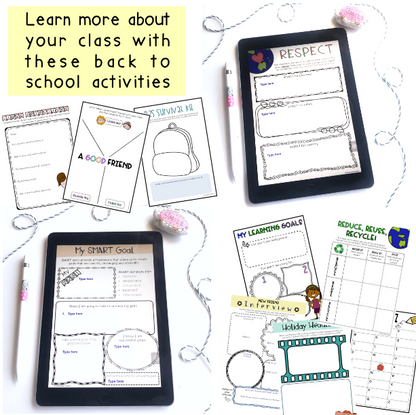 Back To School Activities BUNDLE | Grades 3-4 [Digital & Printable]