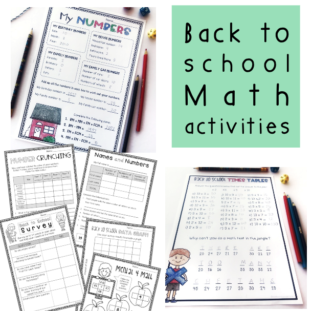 Back To School Activities BUNDLE | Grades 3-4 [Digital & Printable]