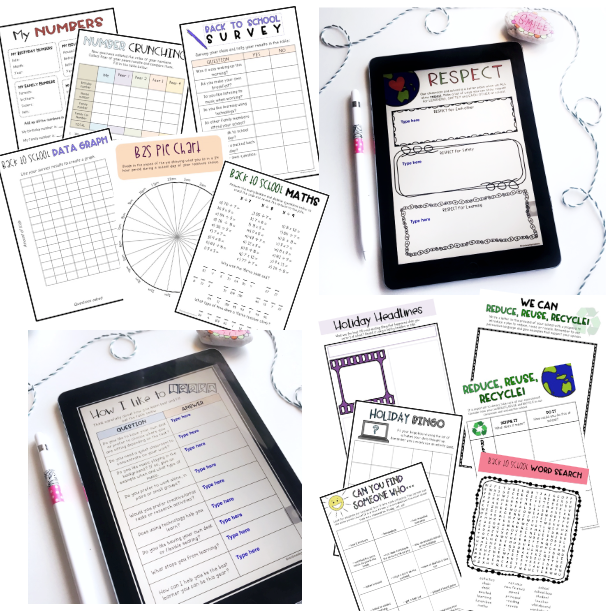 Back To School Activities BUNDLE | Grades 5-6 [Digital & Printable]