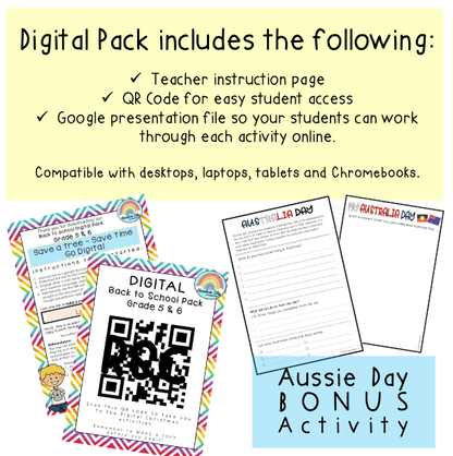 Back To School Activities BUNDLE | Grades 5-6 [Digital & Printable]