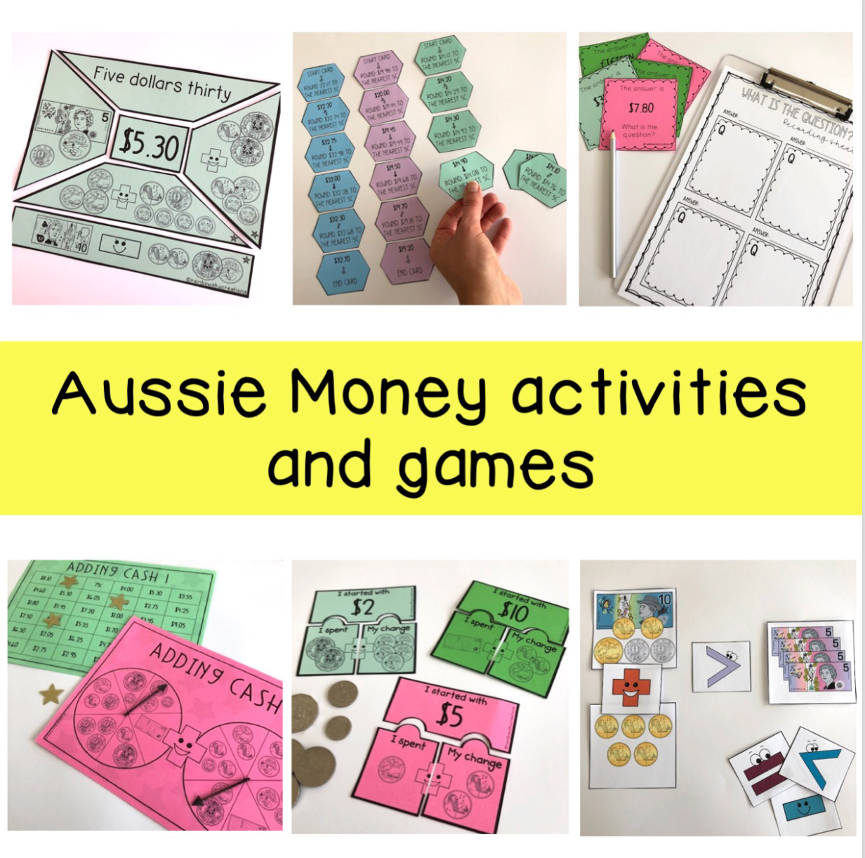 Hands-On Math BUNDLE | Math Centres | Grades 3-4