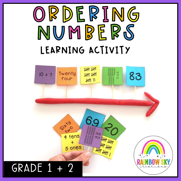 Ordering Math Activity Ordering Numbers Maths Activity - Place Value Math Centres (Grades 1-2 ...
