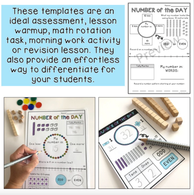 Place Value BUNDLE | Teen & 2-digit Numbers | Grade 1