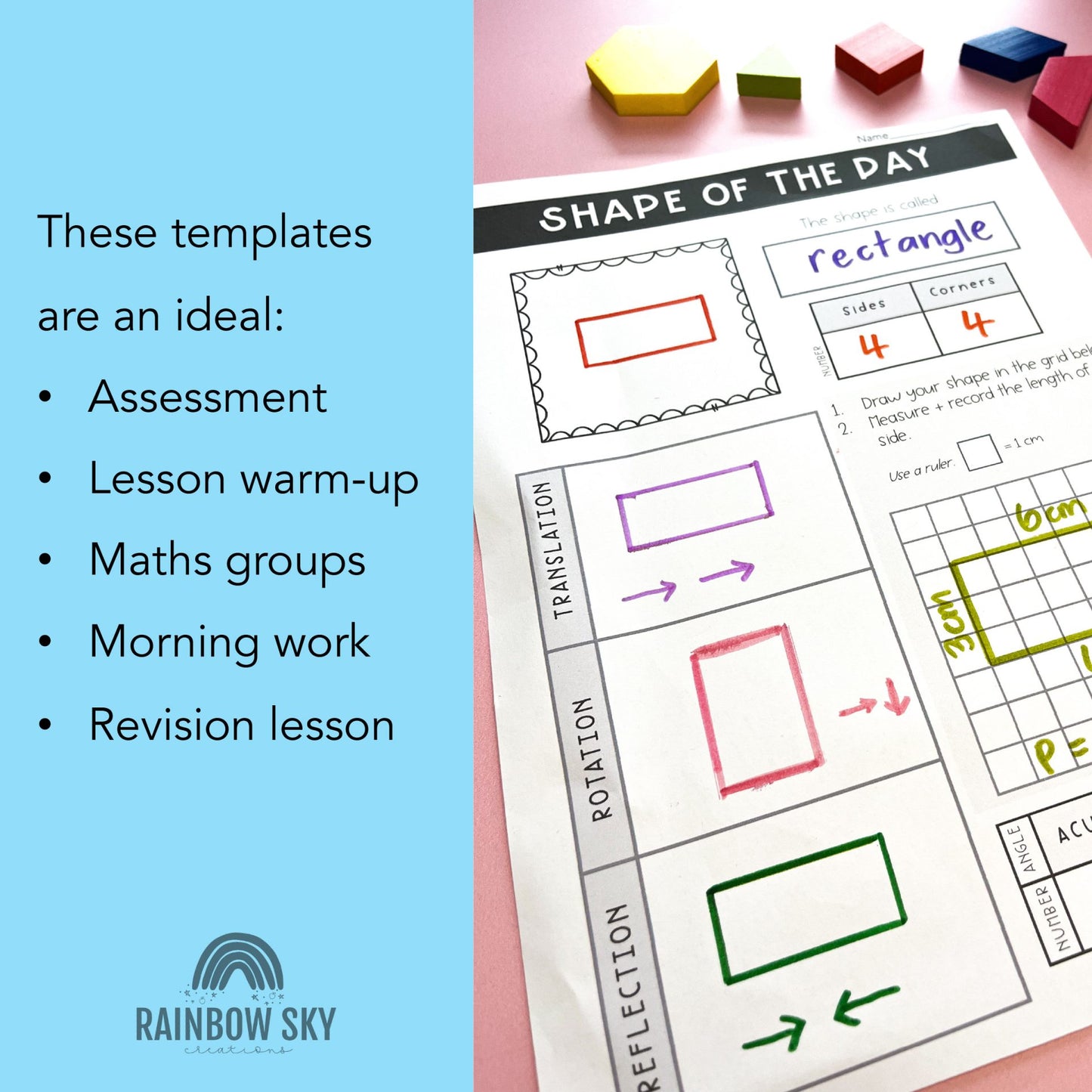 Shape of the Day | Properties of 2D Shapes | Grades 3 to 6