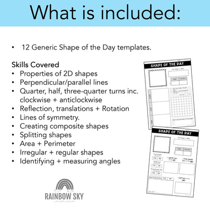 Shape of the Day | Properties of 2D Shapes | Grades 3 to 6