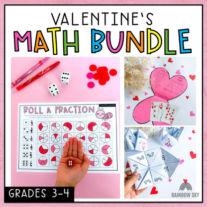 Valentine's Math BUNDLE | February Math Centres