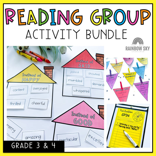 Reading Group Activities BUNDLE | Grades 3-4