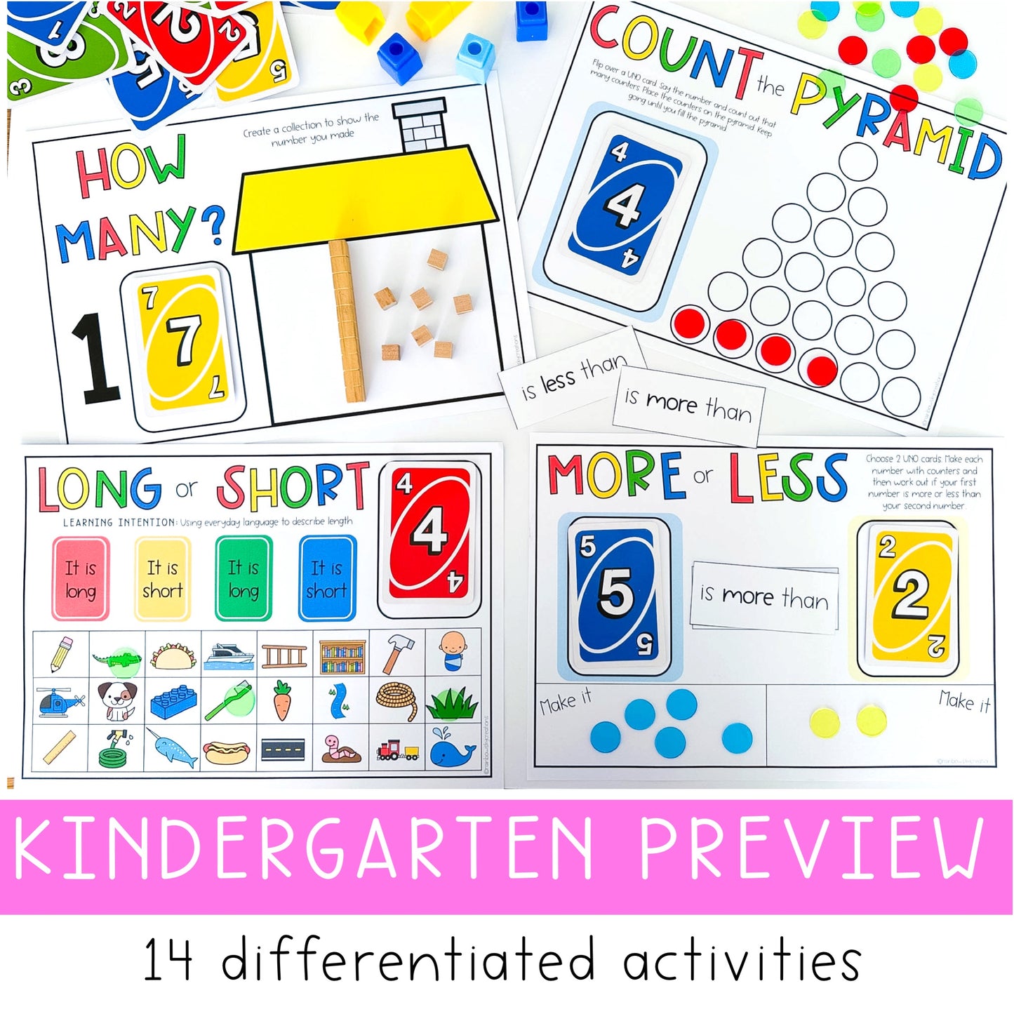 Uno Math Games Bundle - Kindergarten to Grade 6 (Version 4)