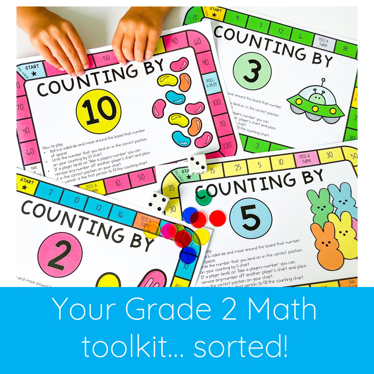 Grade 2 Math Essentials Mega Bundle - Games & Hands-On Activities