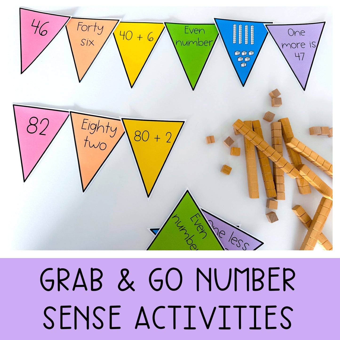 1st Grade Number Sense Math Centers / Hands-on Place Value activities