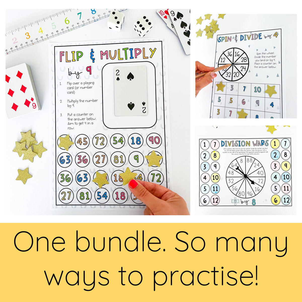 Multiplication and Division MEGA BUNDLE - Times Table Games + Fact Fluency