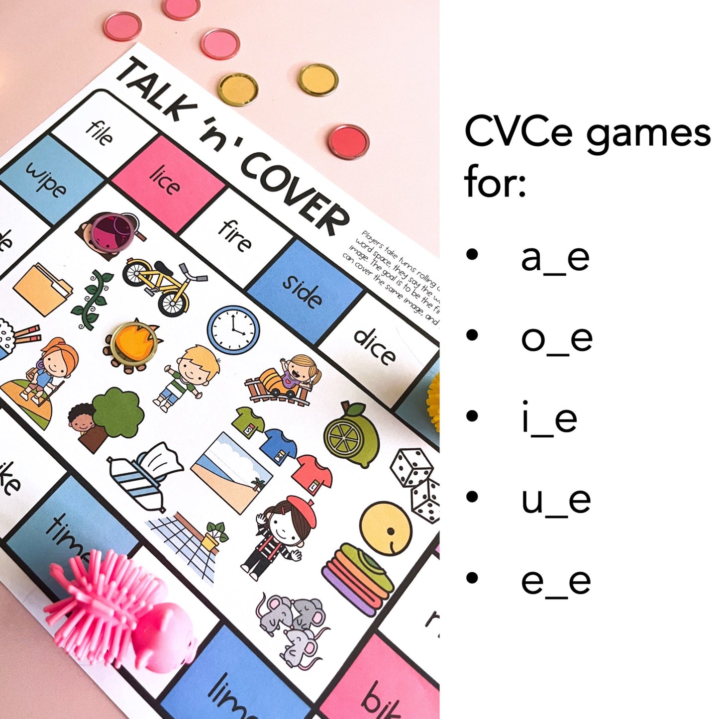 CVC & CVCe Game BUNDLE | Reading Group | Spelling Games