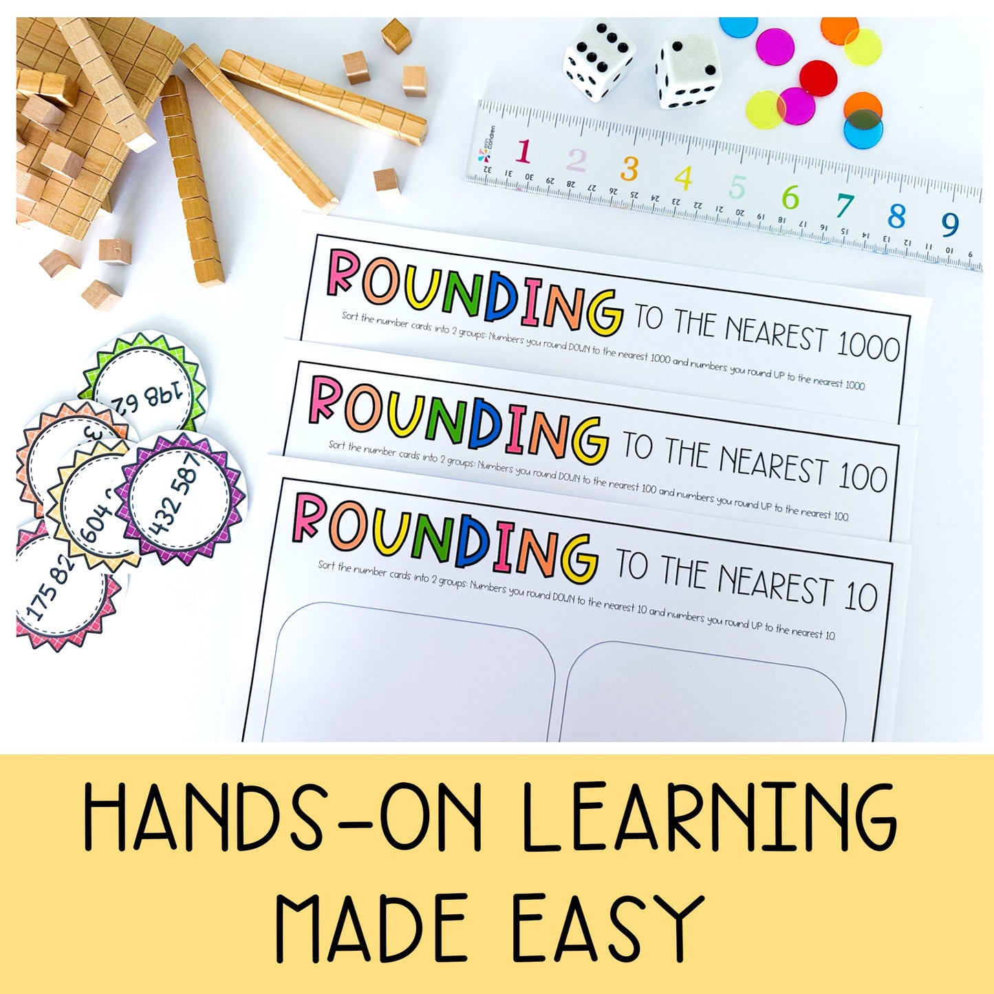 Hands-on Place Value Activities / Third and Fourth Grade Number Sense Activities
