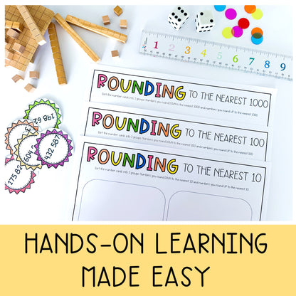Hands-on Place Value Activities / Third and Fourth Grade Number Sense Activities