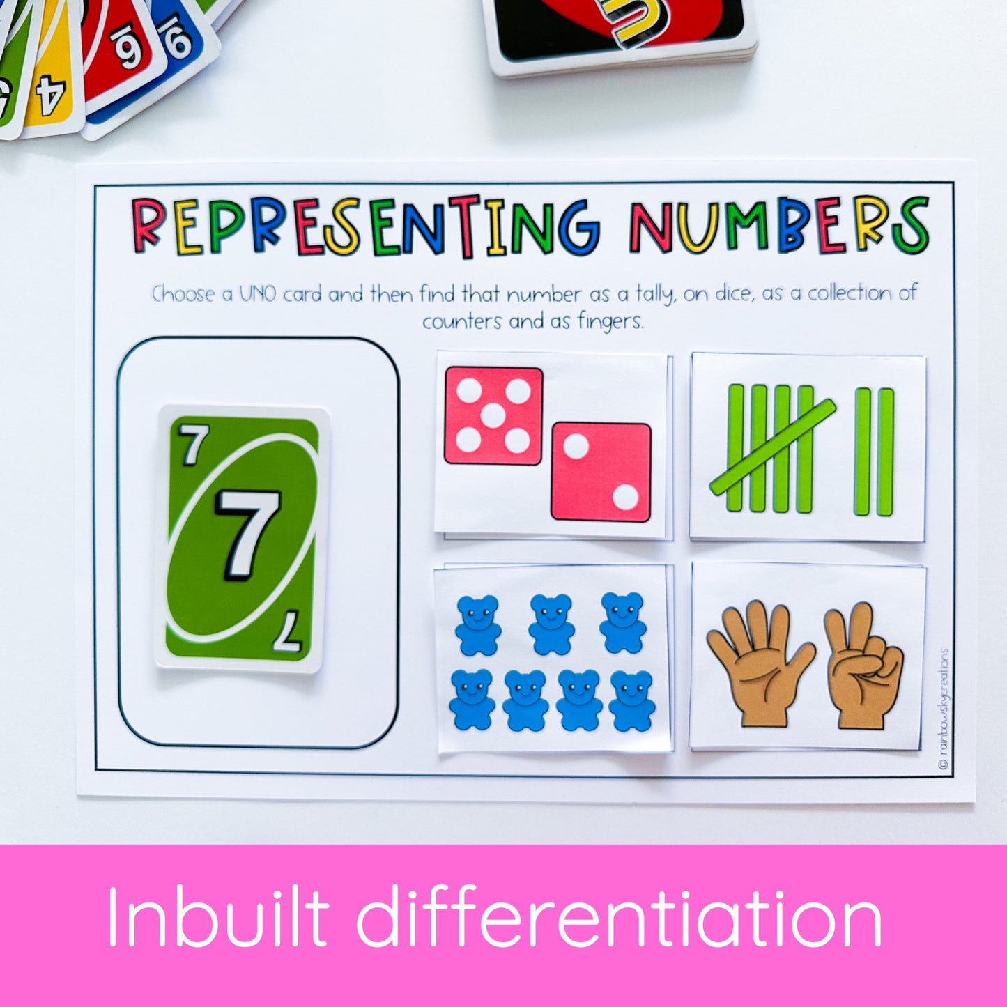UNO Card Games - Kindergarten (VERSION 1)