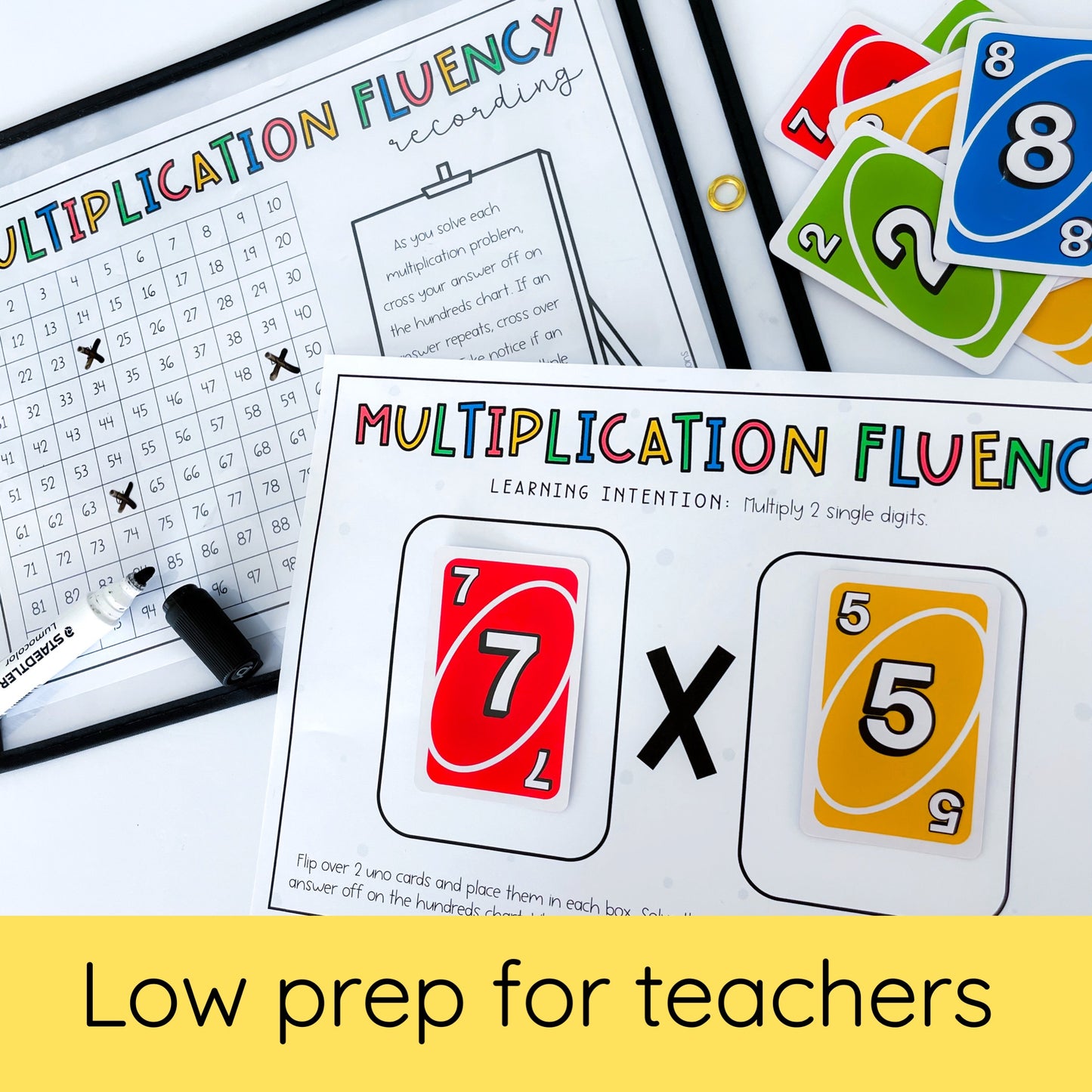 UNO Card Games - Grades 3-4 (VERSION 1)