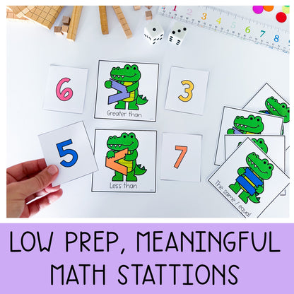 1st Grade Number Sense Math Centers / Hands-on Place Value activities