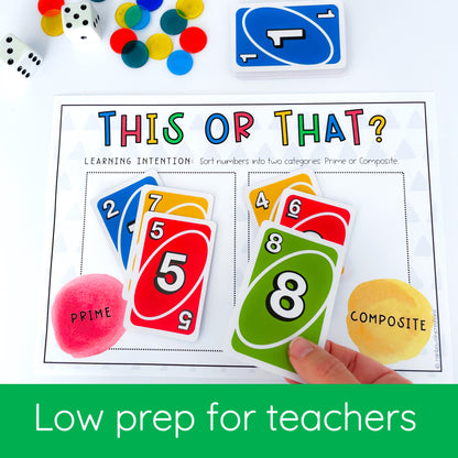 UNO Card Games - Grades 5-6 (VERSION 1)